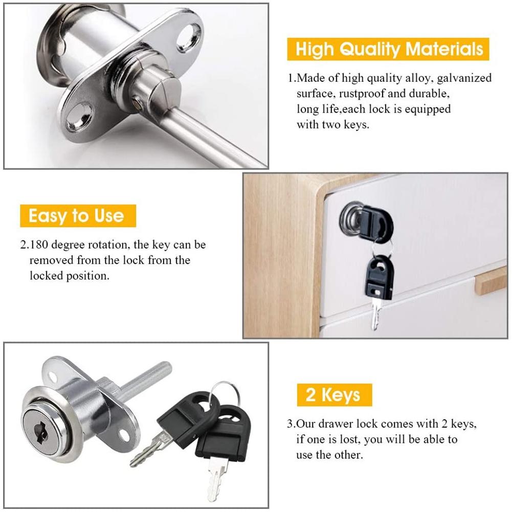Triple Interlock Drawer Lock 1 Set High Quality Hot Sale