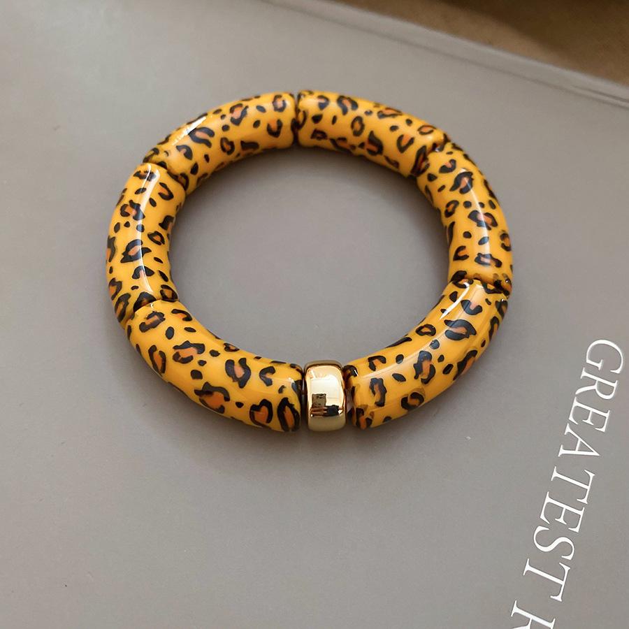 

Акриловый браслет класса люкс с леопардовым принтом - Ретро модная бижутерия 2025