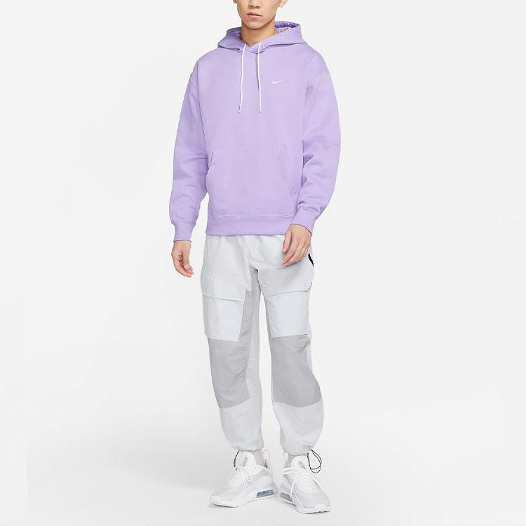 Nike Lab Solo Swoosh Fleece Hoodie (Asia Sizing) Urban Lilac Men Streetwear DA0316-563