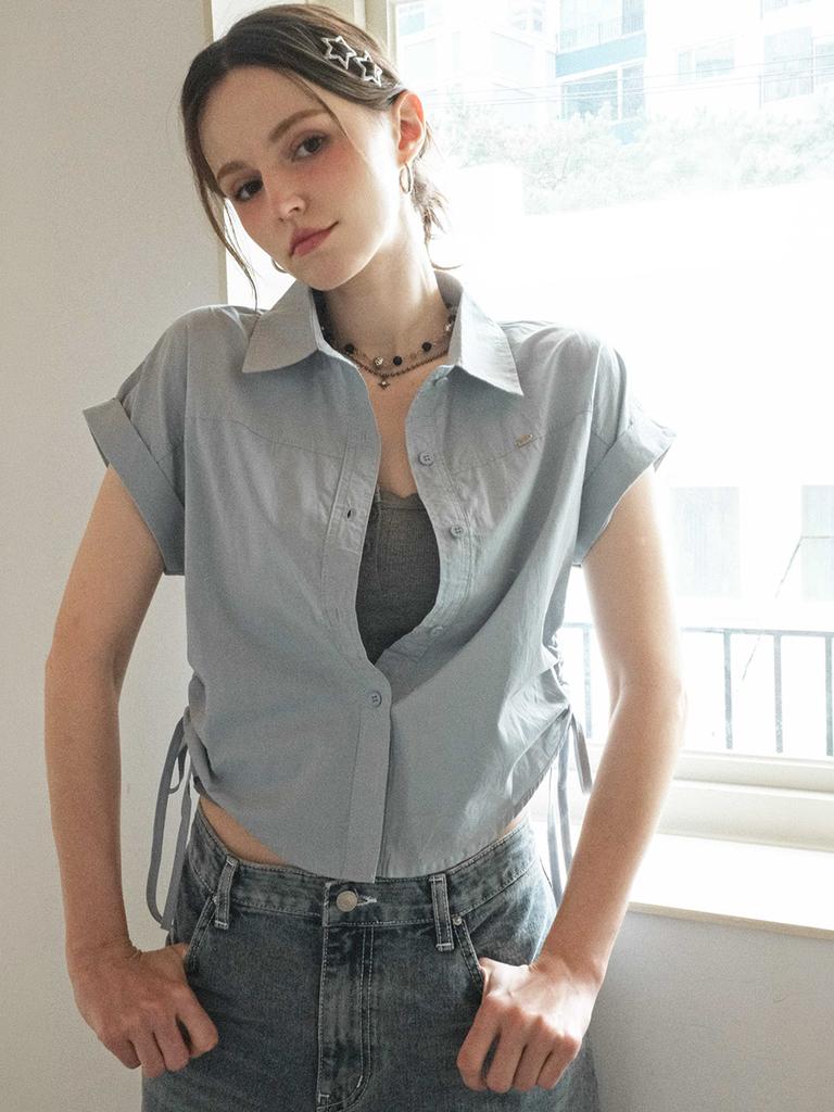 KOOLKITTEN Everyrain Side String Blouse 2 Colors