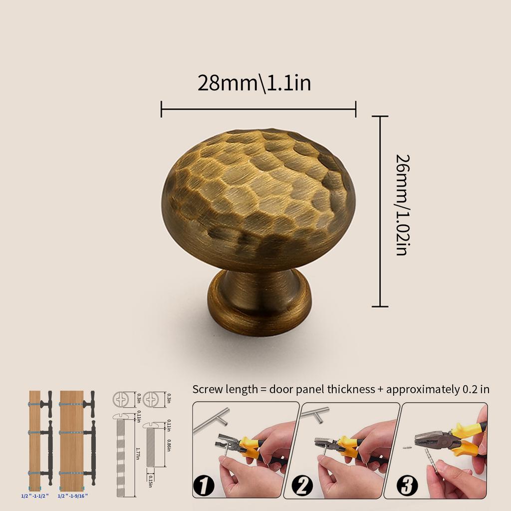Modern Single-Hole Zinc Alloy Round  Pulls Cupboard Wardrobe TV Cabinet Entryway Cabinet Nightstand Handle Furniture Hardware