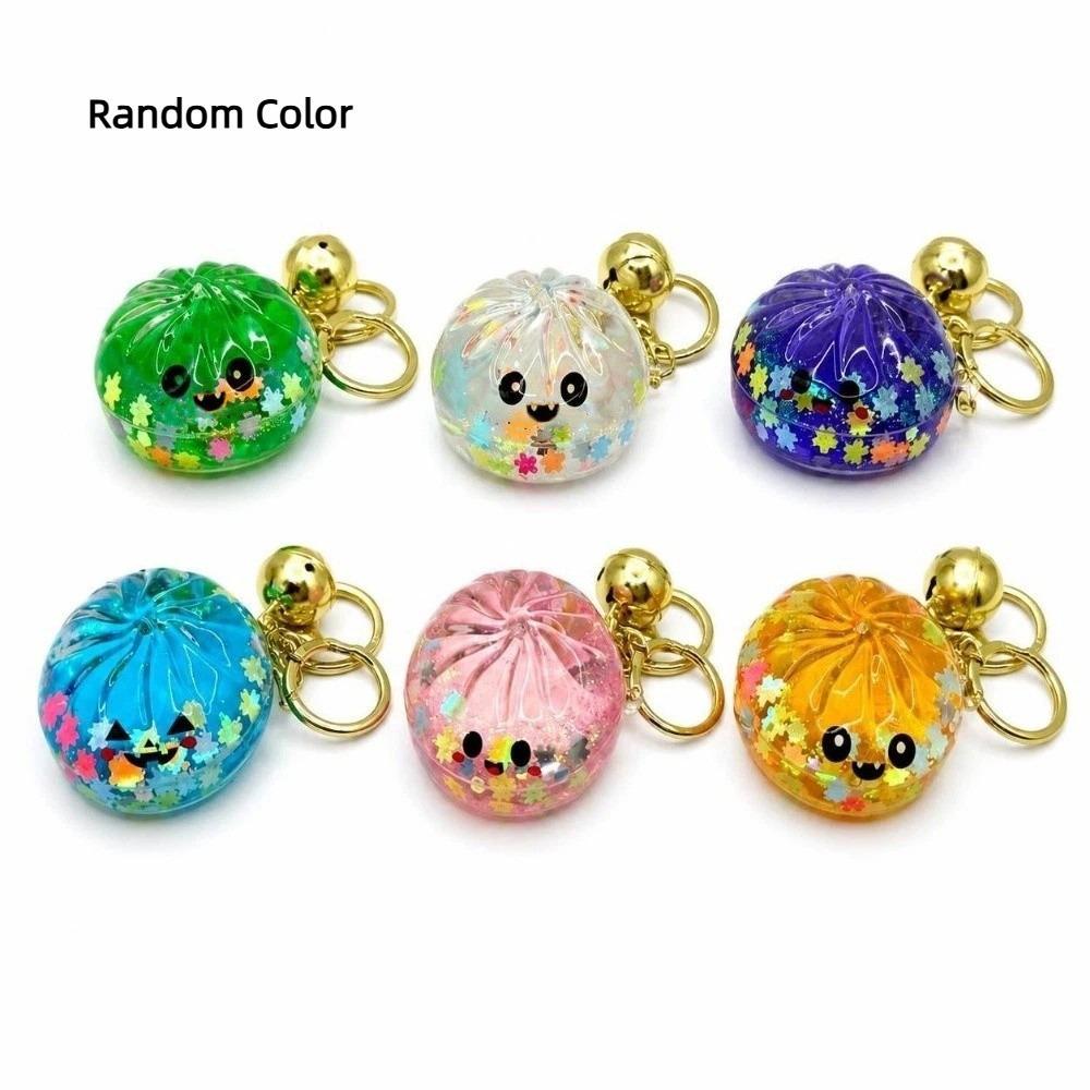 Flowing Sand Cartoon Pendant Squishy Bun Pendant Cute Steamed Bun Pendant Purse
