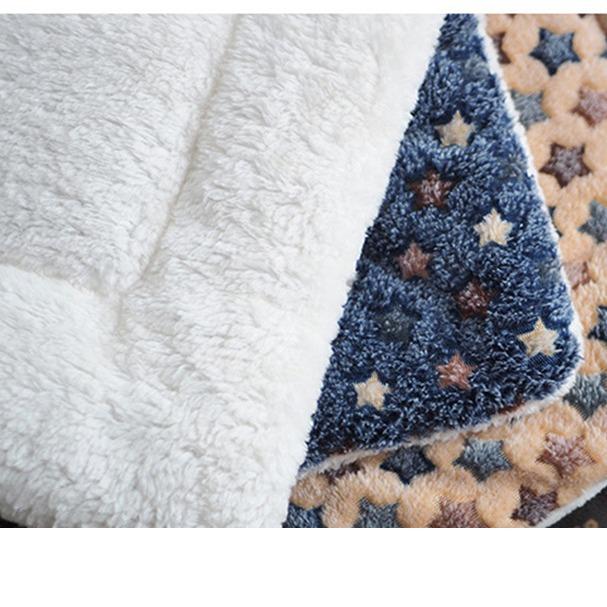 

Коврик для одеяла для домашних животных, домик для собак, домик для кошек, четыре сезона, универсальный, коралловый, бархатный, большой и маленький, теплый S 50*30