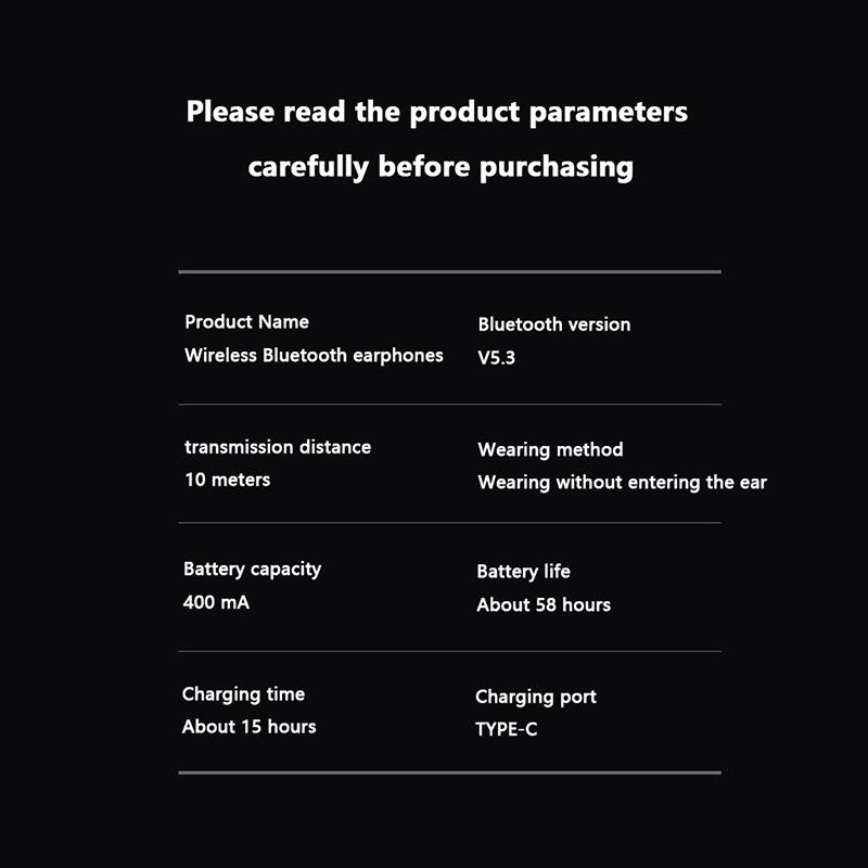 Invisible Sleep Wireless Earphone Bluetooth 5.3 Hidden Earbuds Lightweight Waterproof Noise Proof Touch Control Headphones
