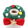 1Pc Christmas Dog Collar Christmas Plush Neck Scarf For Pet Plush Christmas Cat Collar Comfortable Adjustable Collars For Pet