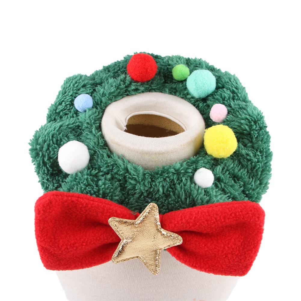 1Pc Christmas Dog Collar Christmas Plush Neck Scarf For Pet Plush Christmas Cat Collar Comfortable Adjustable Collars For Pet