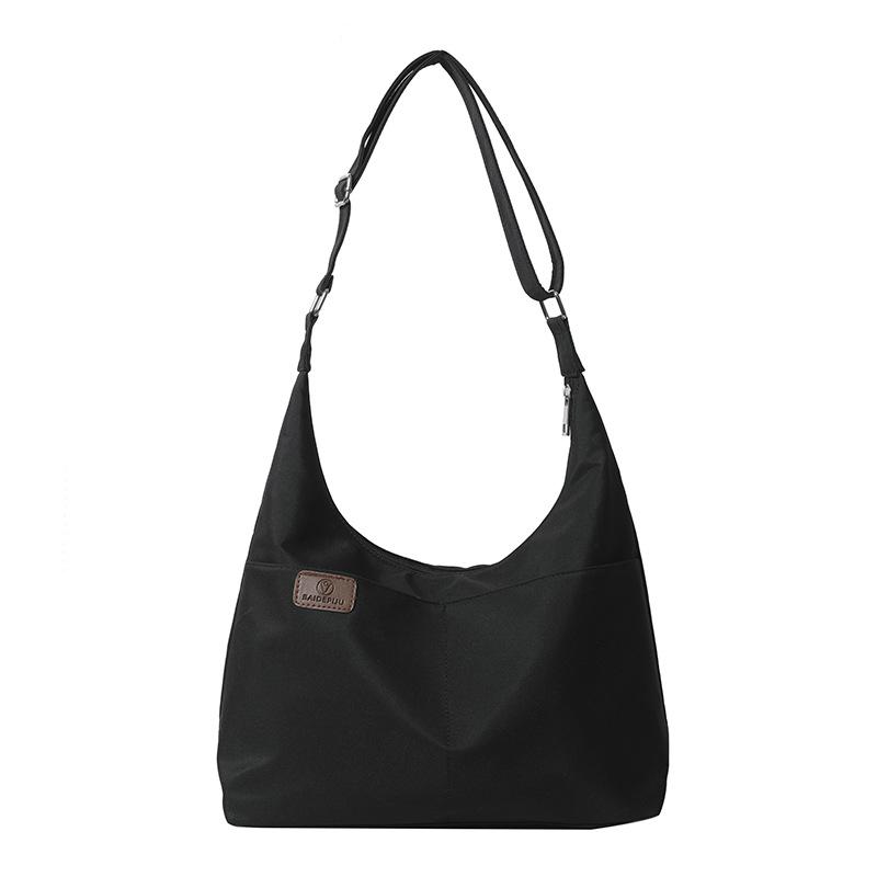 Lightweight Nylon Bag Large Capacity Women's Shoulder Oblique Span Bag College Student Class Schoolbag Leisure Versatile College