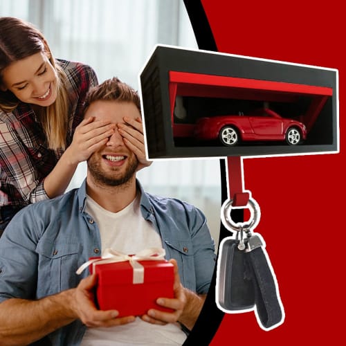 Car Garage Key Holder, Decorative 3D Entry Wall Mounted Key Storage Box Hook, Fun Entryway Hanger for Entryway Mudroom RV Hallway Porch Apartment, Ope