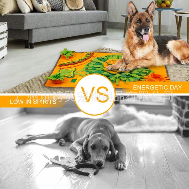Dog Snuffle Mat Toy Mental Stimulation Durable Chew-Resistant Eco-Friendly Machine Washable Portable Indoor Outdoor Use