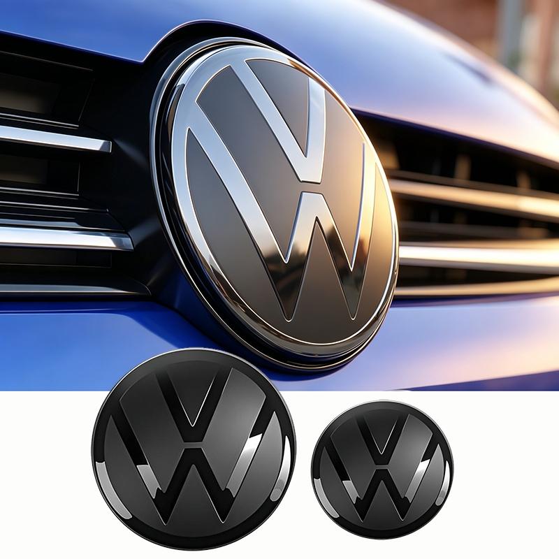 Not Affect ACC Volkswagen Car Front Grill Rear Trunk Emblem Lid Sticker For VW GTI Polo Golf Passat Tiguan CC T-ROC Arteon Jetta Jz6