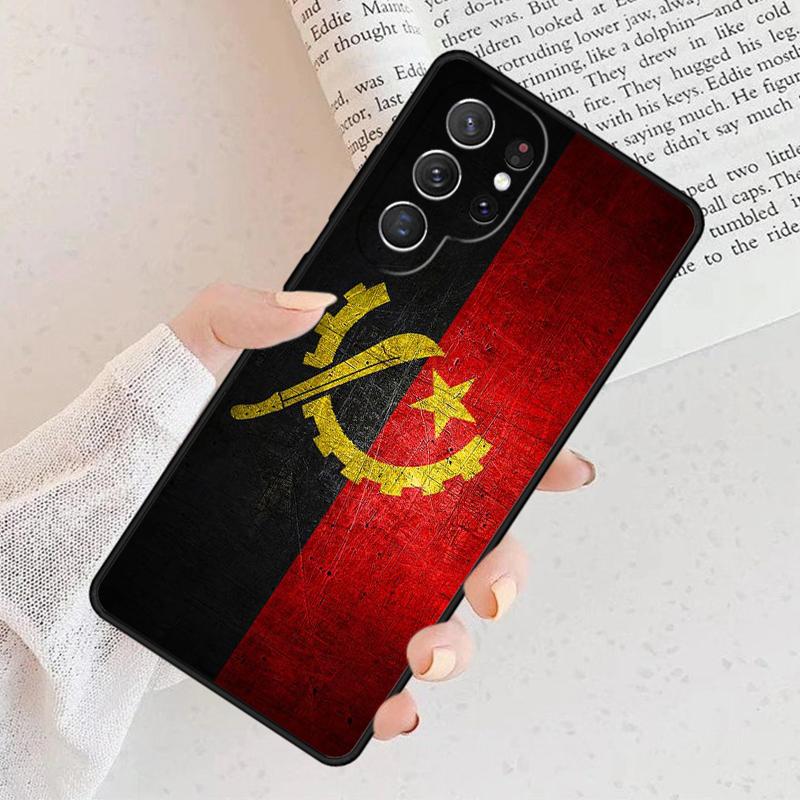 Angola Flag Phone Case For Samsung Galaxy S25 S23 S30 S8 S21 S20 FE S24 S22 Note 10 20 S8 Plus Lite Ultra