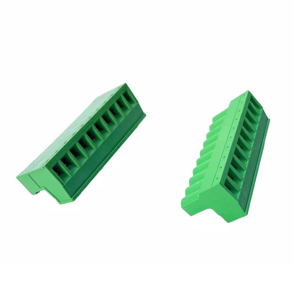 10 Sets 5.08mm Pitch PCB Screw Terminal Block Connector 10Pin Male & Female Phoenix Type Plug 300V 15A