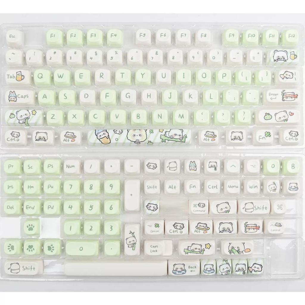 MOA yüksekliği dondurma ayısı tuş başlığı mavi sevimli çizgi film süblimasyon tuş başlığı 75 98 mekanik klavye tuş başlıklarının tam seti