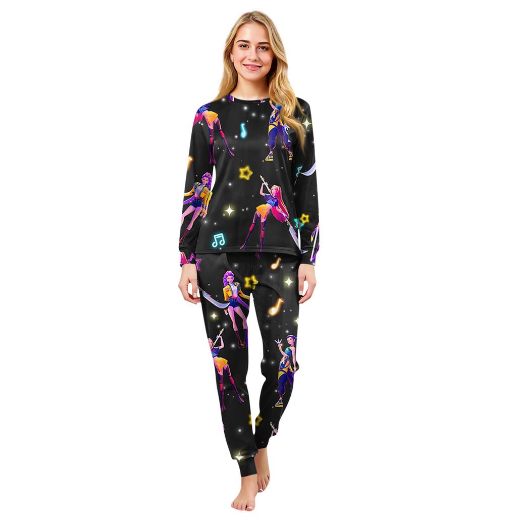 Prints Family Matching Long Sleeve Tops+Pants Set Family Matching Sets