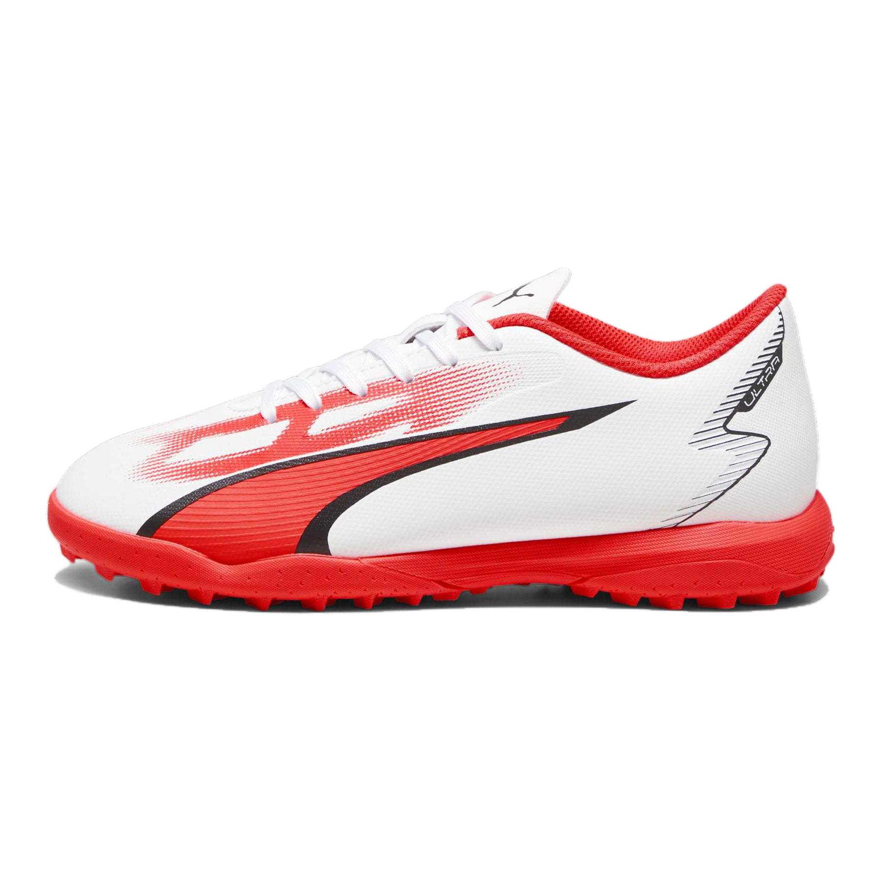

New PUMA Ultra Play Balance Low Top Kids Soccer Shoes White Red Black Kids 107533-01 35.5