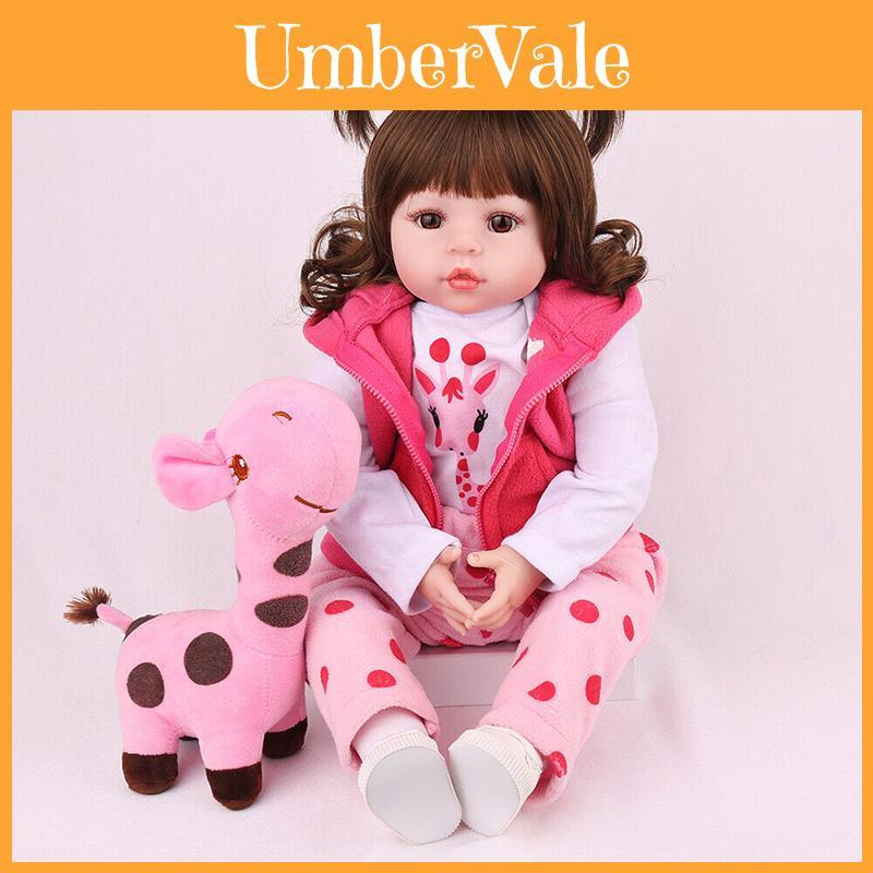 Stunningly Realistic 18.9/22.8" Baby Reborn Doll With Soft Vinyl Silicon Head And Limbs
