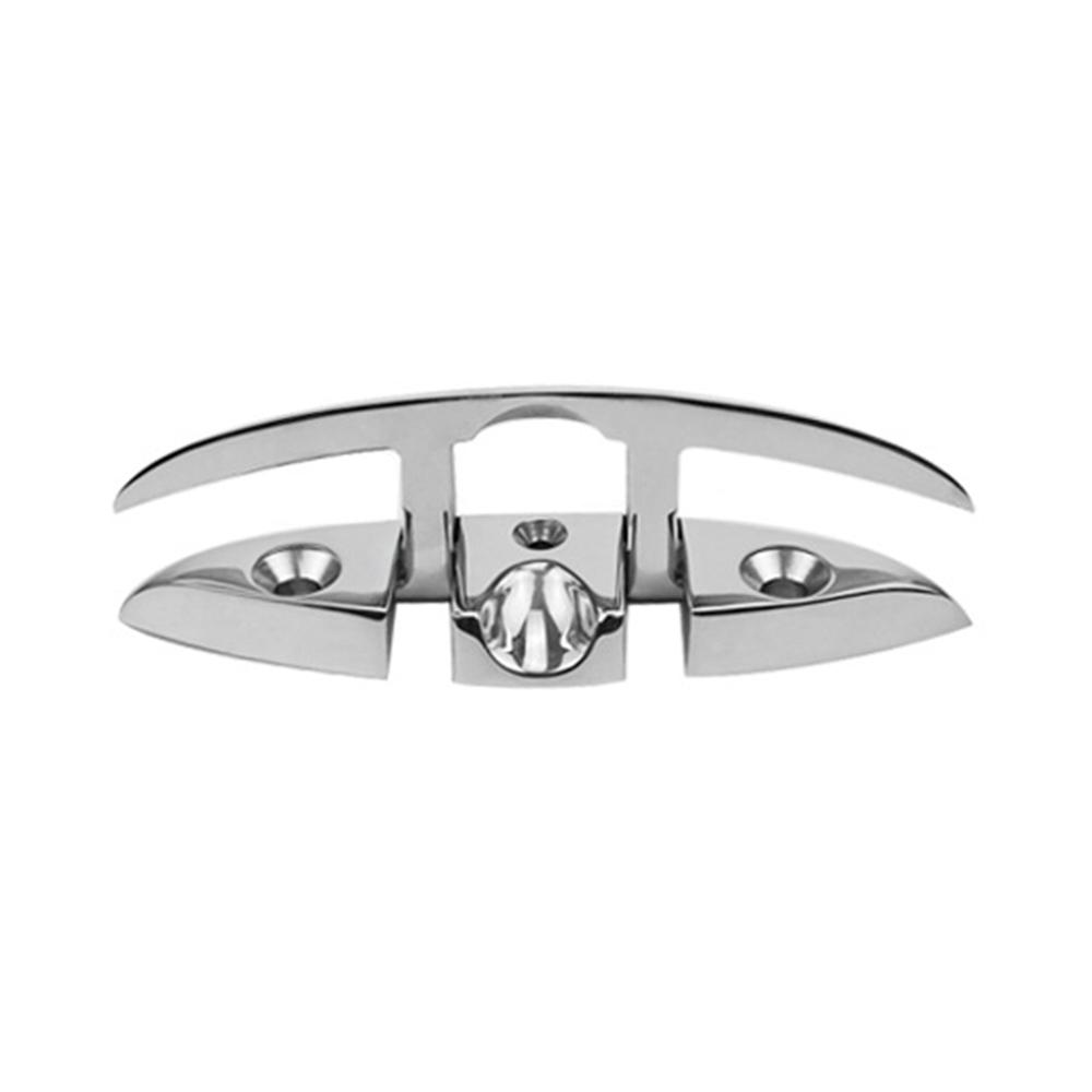 6 Inch Folding Boat Cleat 316 Stainless Steel Flip Up Flush Dock Mount Cleats for Boat Kayak