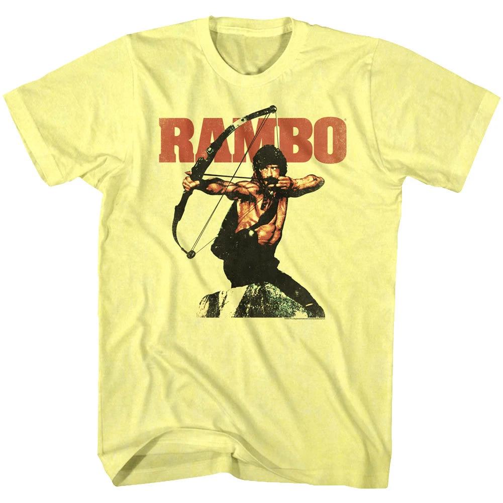 Rambo Movie Bow & Arrow Mens T Shirt Military Action Hero Soldier Fight L