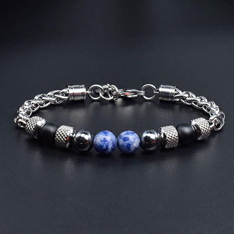 Men's Stainless Steel Personality Bracelet - Trendy European & American Style