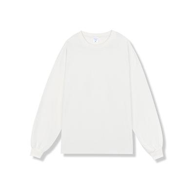 Bahar ve Sonbahar Pamuklu Bol Temel Uzun Kollu Tişört Erkek ve Kadın Trend Alt Üst