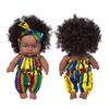 Black Black Baby Cute Curly Black 8-inch Vinyl Baby Toy