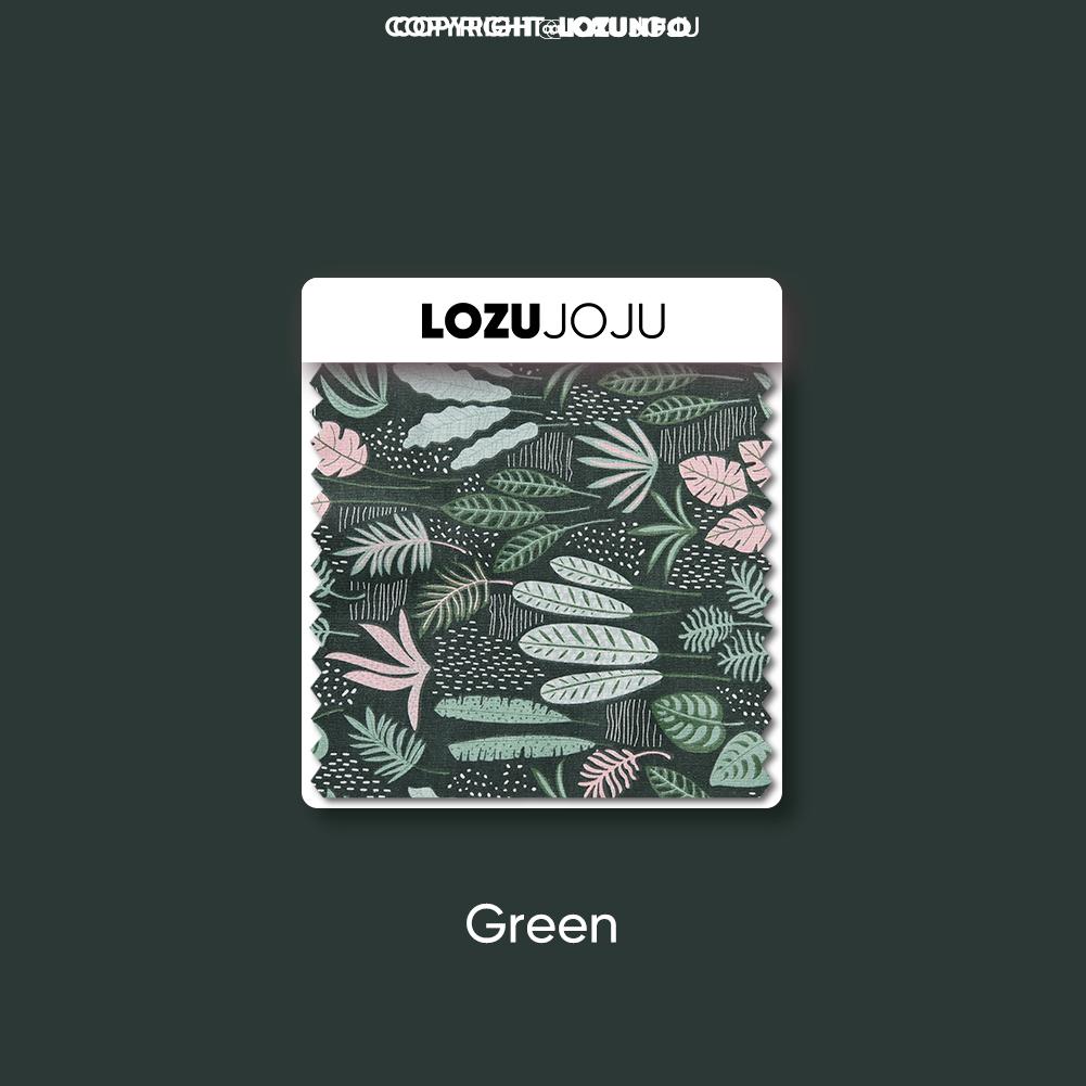 

1 шт. штора LOZUJOJU полузатемняющая с узором из зеленой водной травы и струящимся краем, штора для маленького окна, кухни, спальни, гостиной, домашний декор W150cm x L60cm зелёный