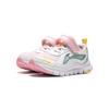 Li Ning Kids Starry Comfortable Lightweight Shock Absorbing Wear Resistant Low Top Casual Shoes Kids Casual Shoes White Pink YKNU028-6