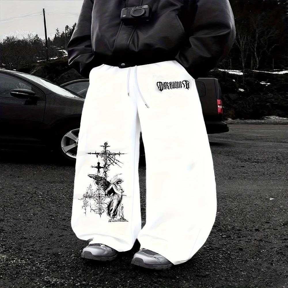 

Men s Versatile Solid Color Drawstring Loose Casual Sports Pants, Spring and Autumn Men s Outdoor Home Casual Pants XXL