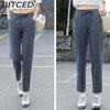 BITCED 9 Color Pure Cotton Nine Point Trousers Spring Summer Slim Straight Loose Casual Pants Women Solid Color Harem Pants