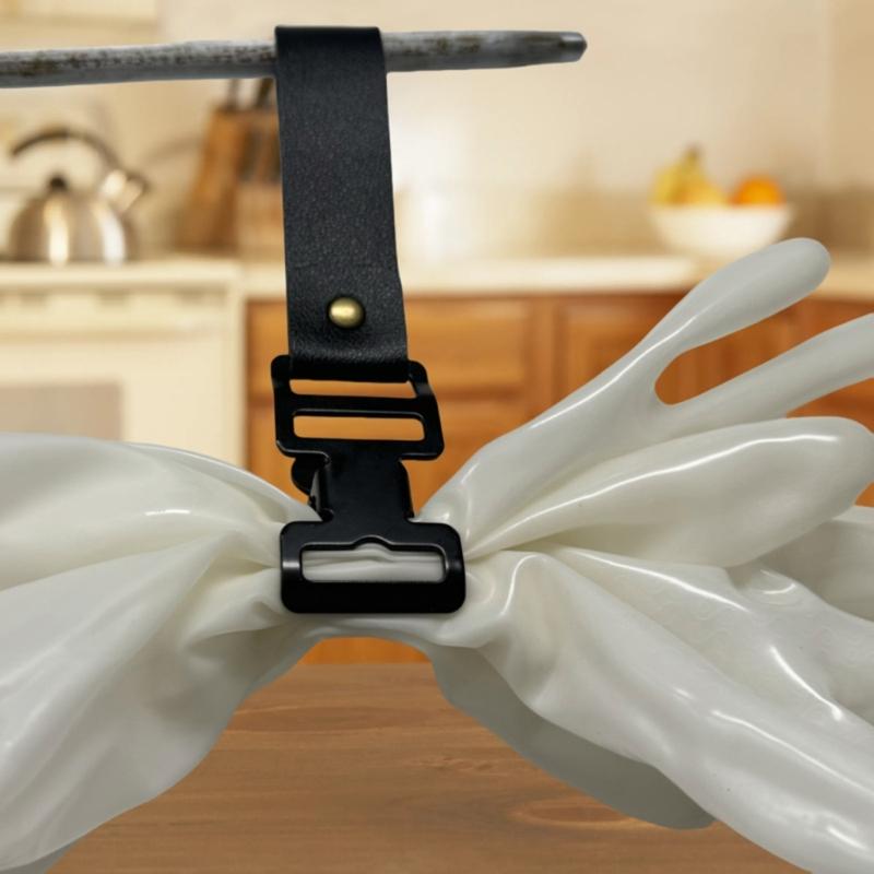 Durability Leather Gloves Clip Work Gloves Holders Portables Gloves Belt Clip for Belt and Turnouts Gears