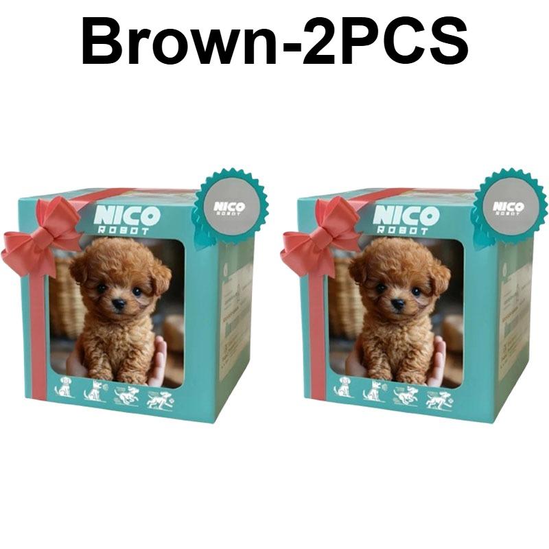 Cute Plush Robot Puppy Interactive Walking Simulated PuppyToy Barking Tail Wagging Stuffed Dog Plush Toy for Children No Battery