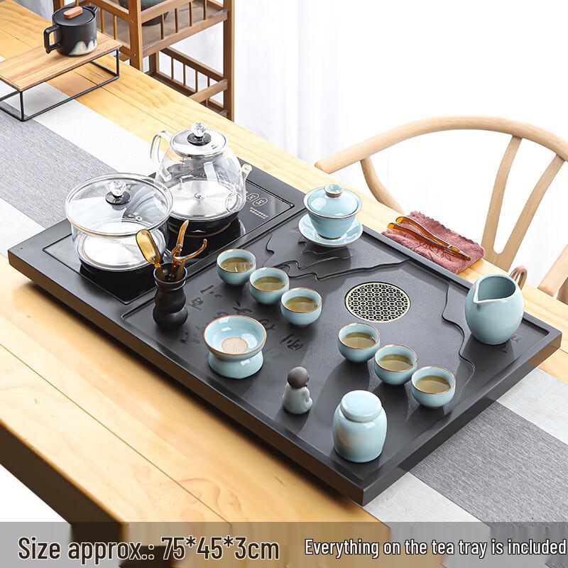 Hàndùn Automatic Black Gold Stone Tea Set
