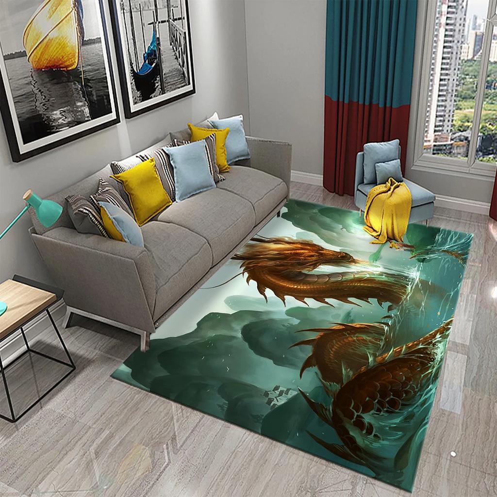 3D Forest Magical Creature Carpet for Home Decor Carpet Living Room Kids Bedroom Doormat Floor Mat Carpet Bathroom Anti Slip Rug