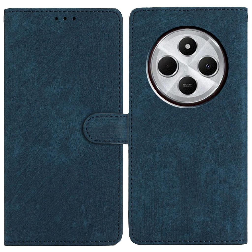 For Xiaomi Poco C75 4G/Redmi 14R 5G/14C 4G Case with Card Clots Skin-Touch PU Leather Phone Cover Stand