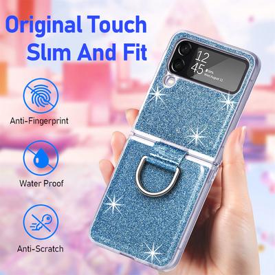 Ochrona przed upadkiem Bling Składane Etui Pokrowiec Dla Samsung Galaxy Z Flip4 5g Flip 4 Flip3 Flip 3 Cienkie Luksusowe Etui Dla Samsung Z Flip4
