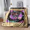 Dark Magician Cartoon Anime Throws Blanket Kids Super Soft Cute Blankt for Travel Couch Picnic Bed Flannel Blanket Birthday Gift
