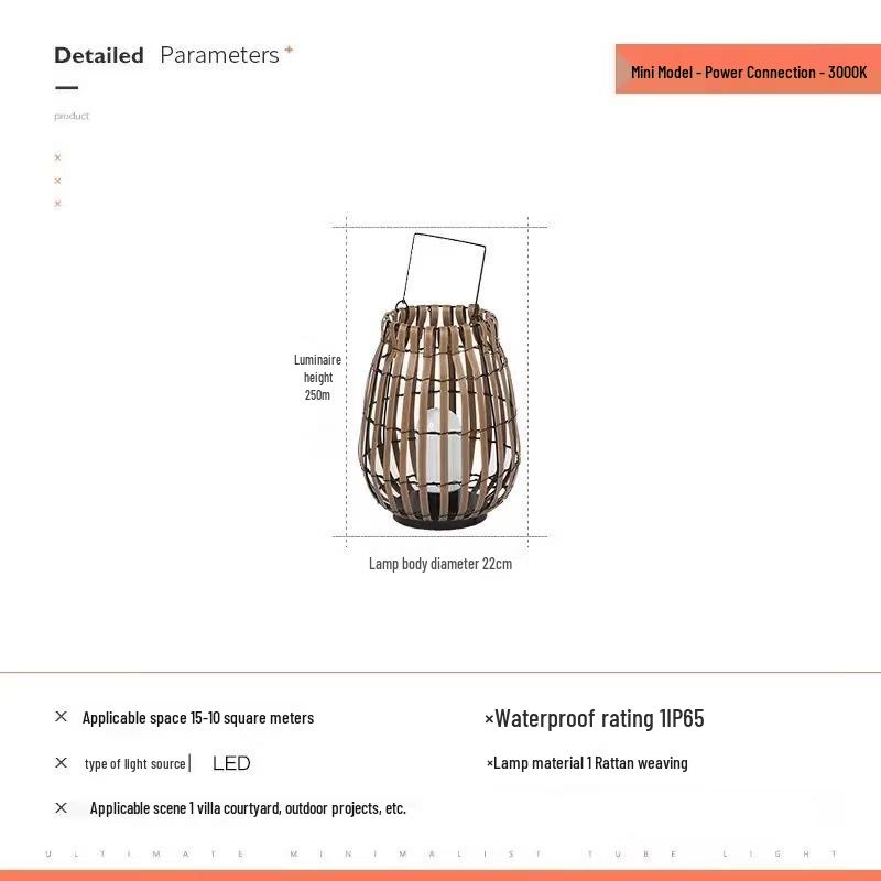 Nu Feng Solar Outdoor Garden Atmosphere Floor Lamp