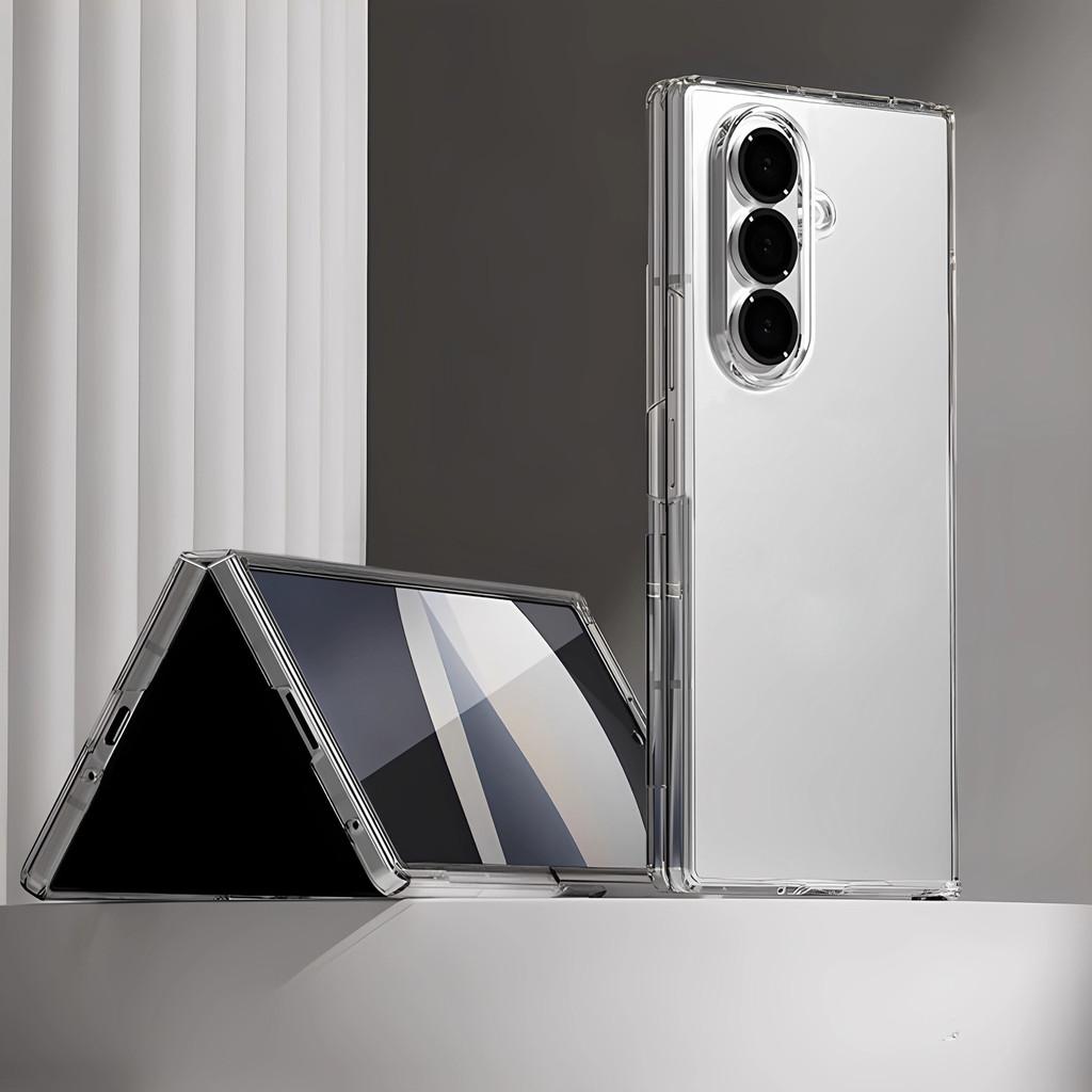 

Для Samsung Galaxy Z Fold 7 6 5 W26 W25 W24 Безрамочный ПК Чехол для телефона zfold специальное издание Ультратонкий Прозрачный Защитный Чехол-накладка For Samsung W24 чистый
