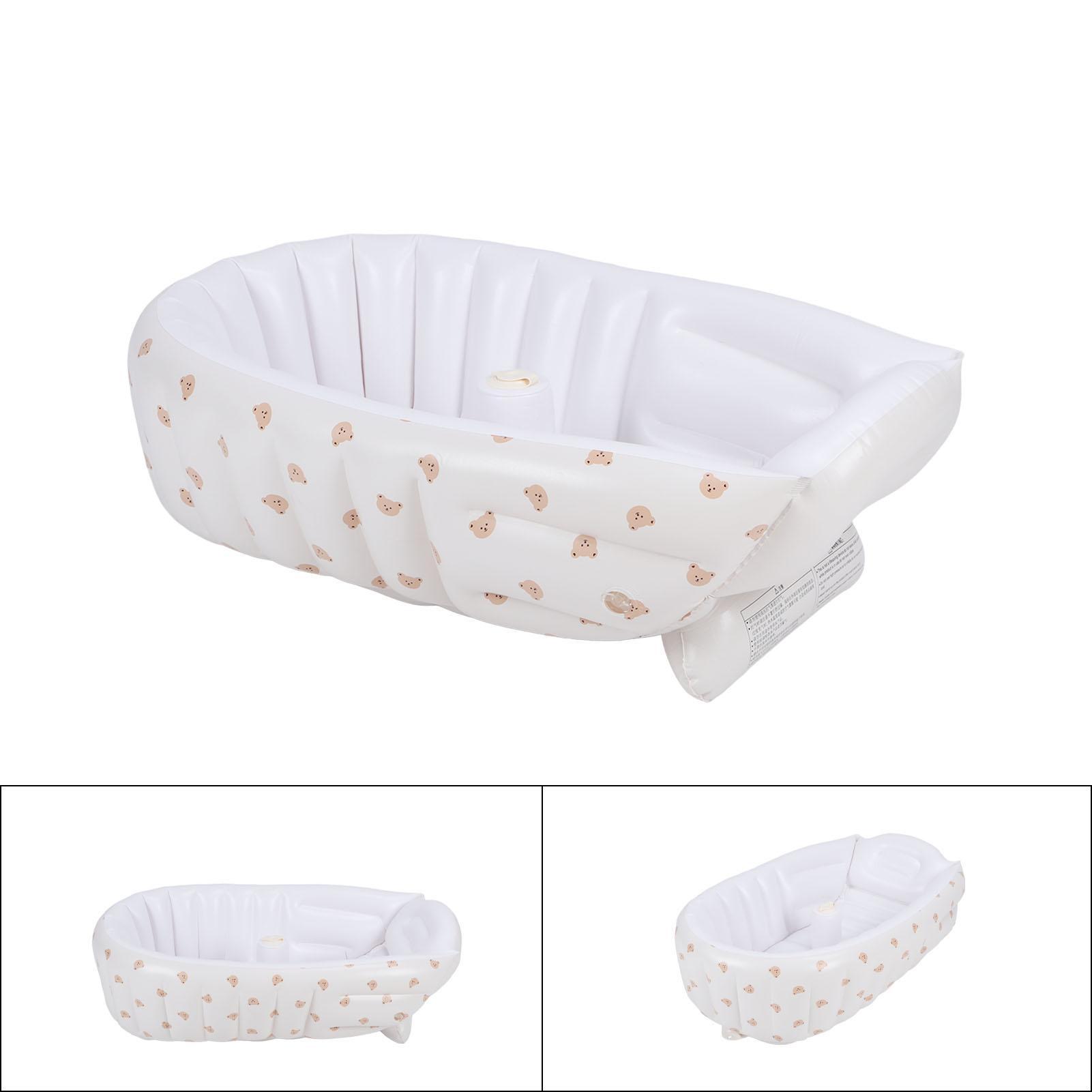 Opblaasbare Babybadkuip Pasgeboren Opvouwbare Peuter Badkuip Draagbare Baby Douche Stoel met Ingebouwde Pomp