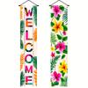 Happy Birthday Couplet Banner Elements 1 Pair 30x180cm Indoor Outdoor Decor
