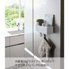 [Yamazaki] Film Hook Rack W18 White, Approx. W18 x D7.5 x H6cm. Plate. Floating, Consolidated Storage. Bathroom/Kitchen Storage 6263