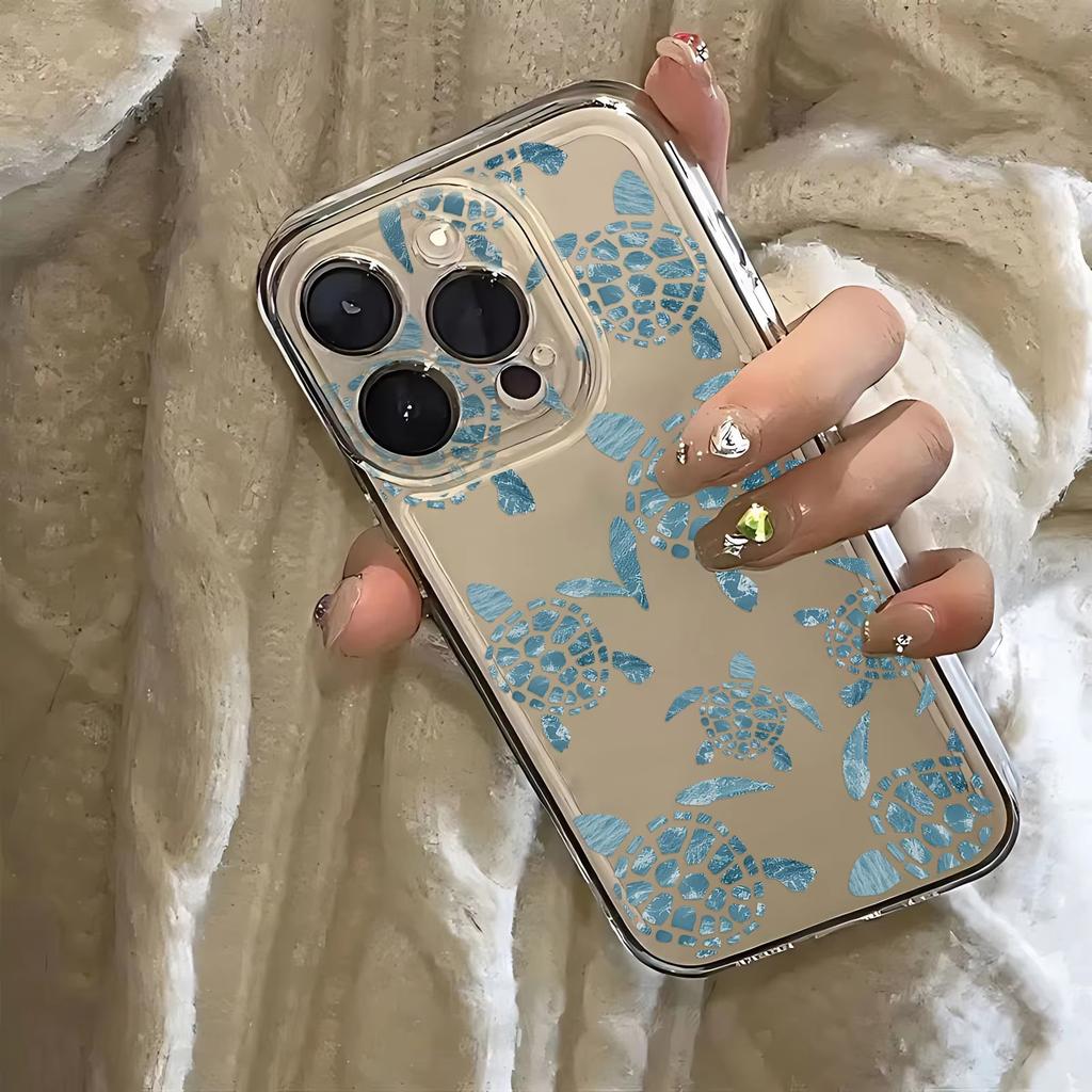 Summer Cartoon Turtle Pattern Phone Case For Xiaomi Mi Poco X6Pro X6 X7 X5 Pro Mi Poco F7 Pro F6 F5 Clear Bumper Cover