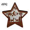 Christmas Gift for Kids 3D Wooden LED Night Light Hollow Carved Tabletop Decor Holiday Decoration with Warm Glow Festive Home And Office Light Lamp