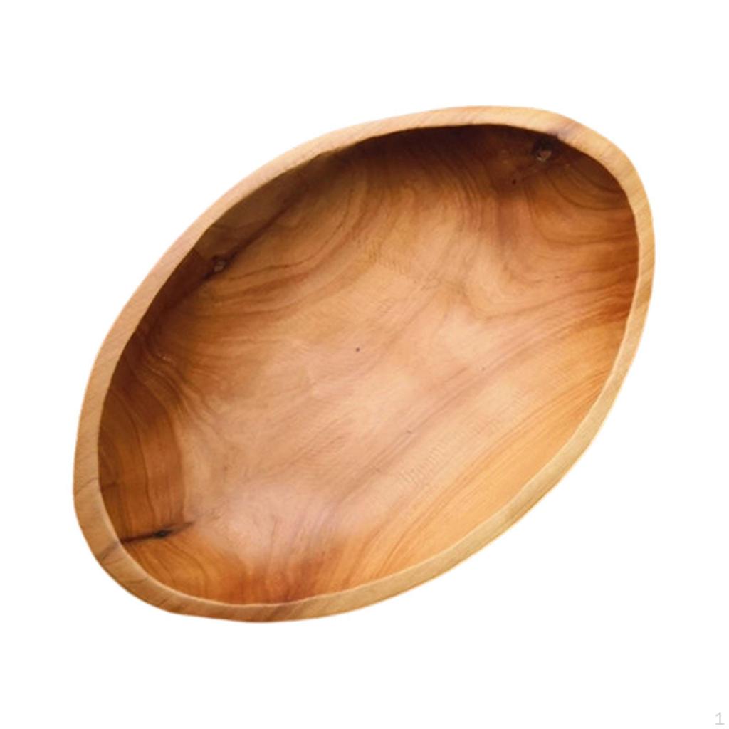 Fruit Tray Wooden Serving Dried Plate Platter Food Dish Crafted From Sturdy