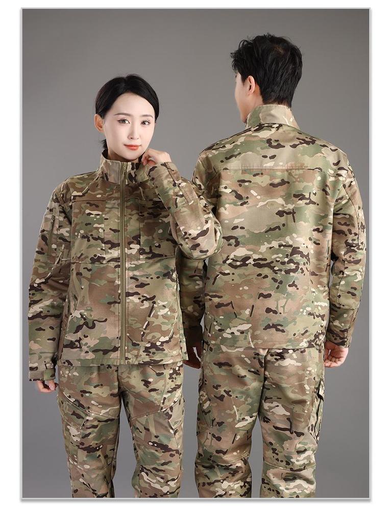 Unisex Spring/Autumn Anti-static Workwear Set: Military Camouflage, Wear-resistant, Thickened, Outdoor, Dirt-resistant, New Style.