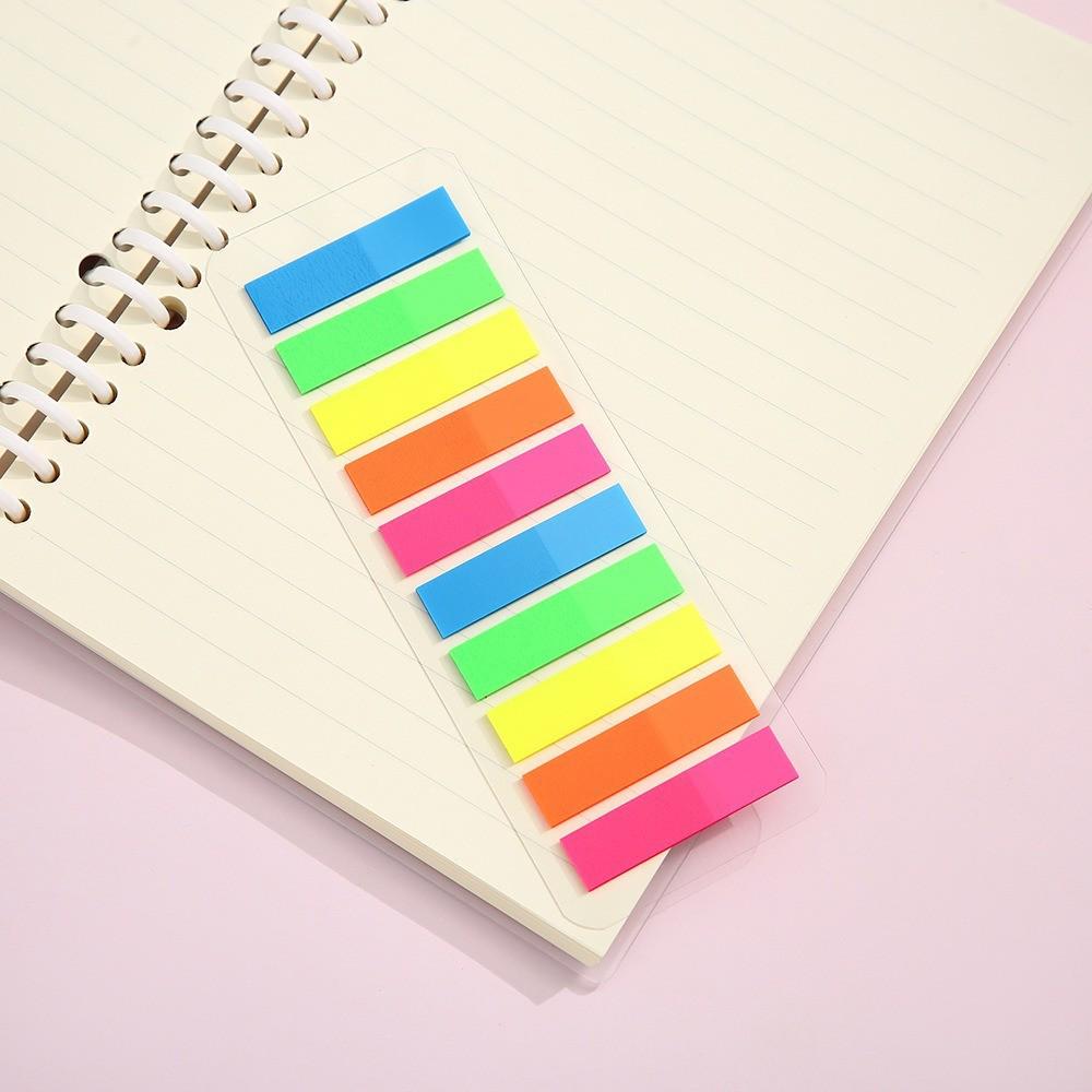 Transparent Waterproof Sticky Note Pad - Cute, Fresh Style, Tear-Resistant