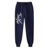 Thorn-line Men Jogger Pants Pocket Tribal Thorn Spike Print, Dark Gothic Abstract Graphic on Leg, Elastic Drawstring Soft Sweatpants for Streetwear