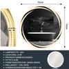 Miroir de salle de bain - NETTLIFE - Miroir rond 70 cm - Éclairage LED dimmable - IP44 - Style scandinave