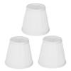 3PCS Modern Fabric Lampshade Clip On Design 5.1 Inch Height Lamp Cover Chandelier Lamp Shades Floor Lamp