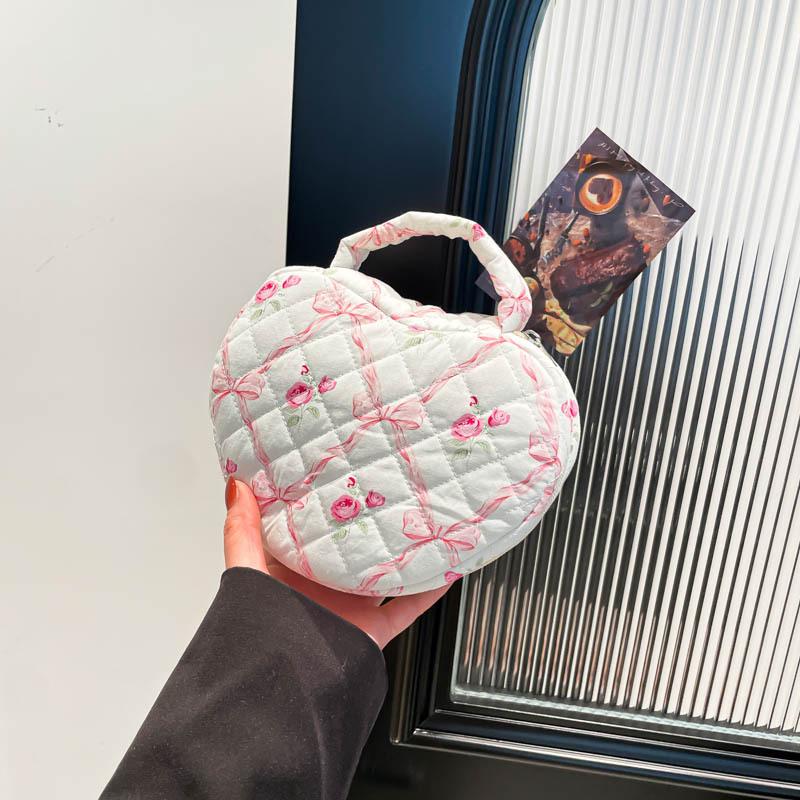 Large Capacity Quilted Cotton Floral Travel Bag